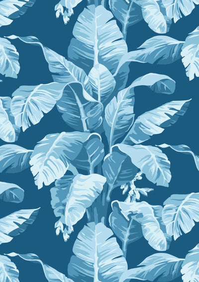 'Pacifico Palm' Wallpaper by Nathan Turner - Indigo