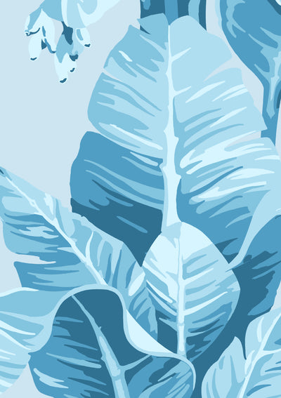 pacifico palm wallpaper by nathan turner powder blue