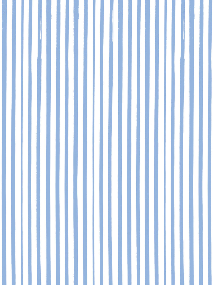 'Painted Stripe' Wallpaper by Meri Meri - Blue