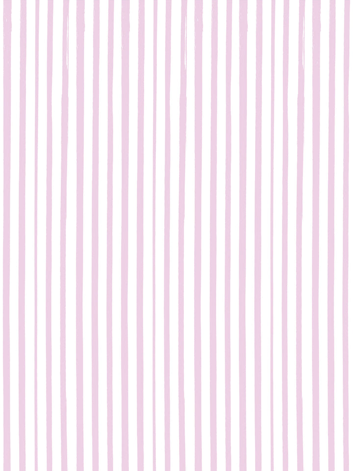 'Painted Stripe' Wallpaper by Meri Meri - Pink Purple