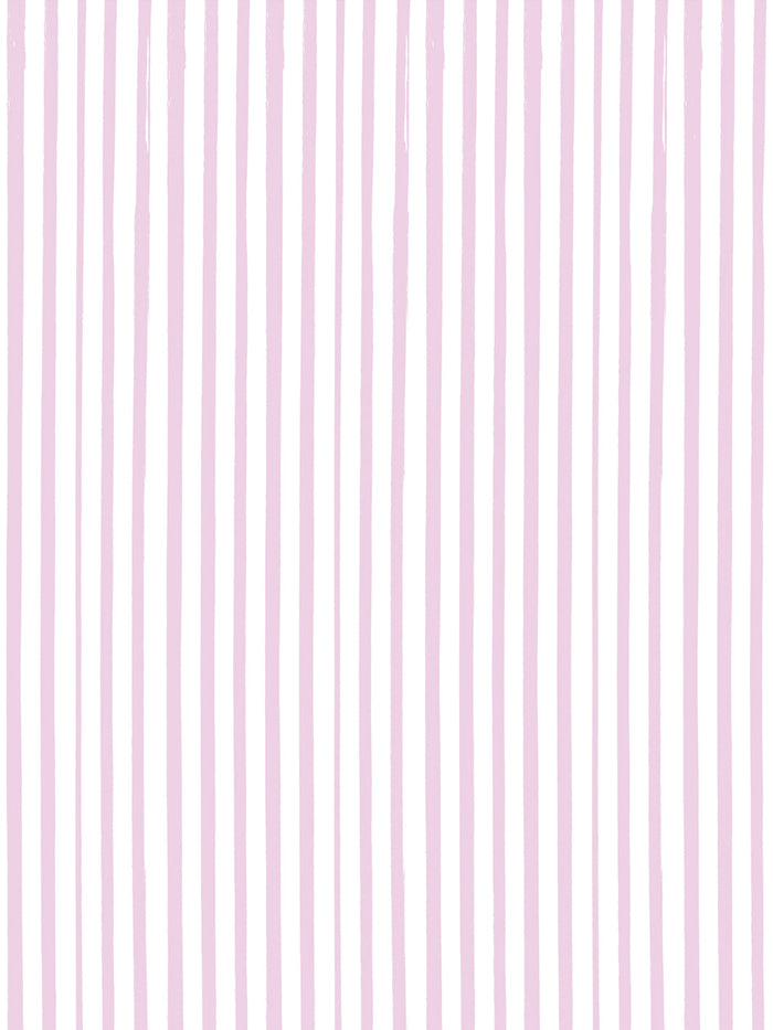 'Painted Stripe' Wallpaper by Meri Meri - Pink Purple