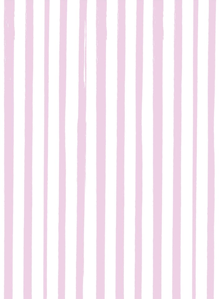 'Painted Stripe' Wallpaper by Meri Meri - Pink Purple