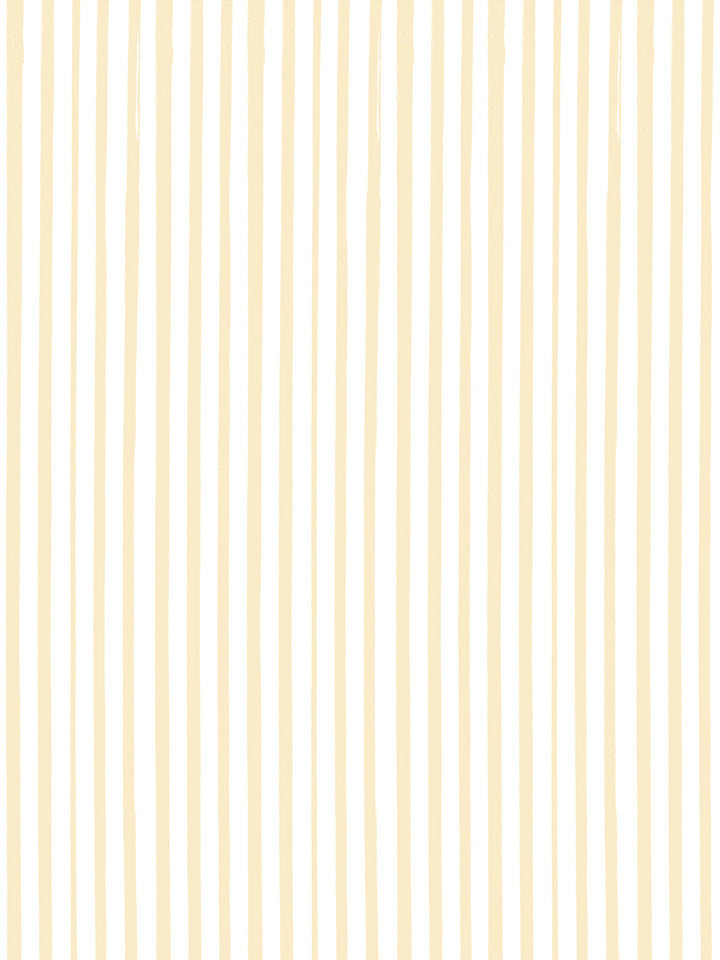 'Painted Stripe' Wallpaper by Meri Meri - Yellow