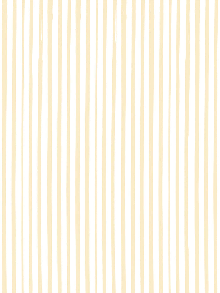 'Painted Stripe' Wallpaper by Meri Meri - Yellow