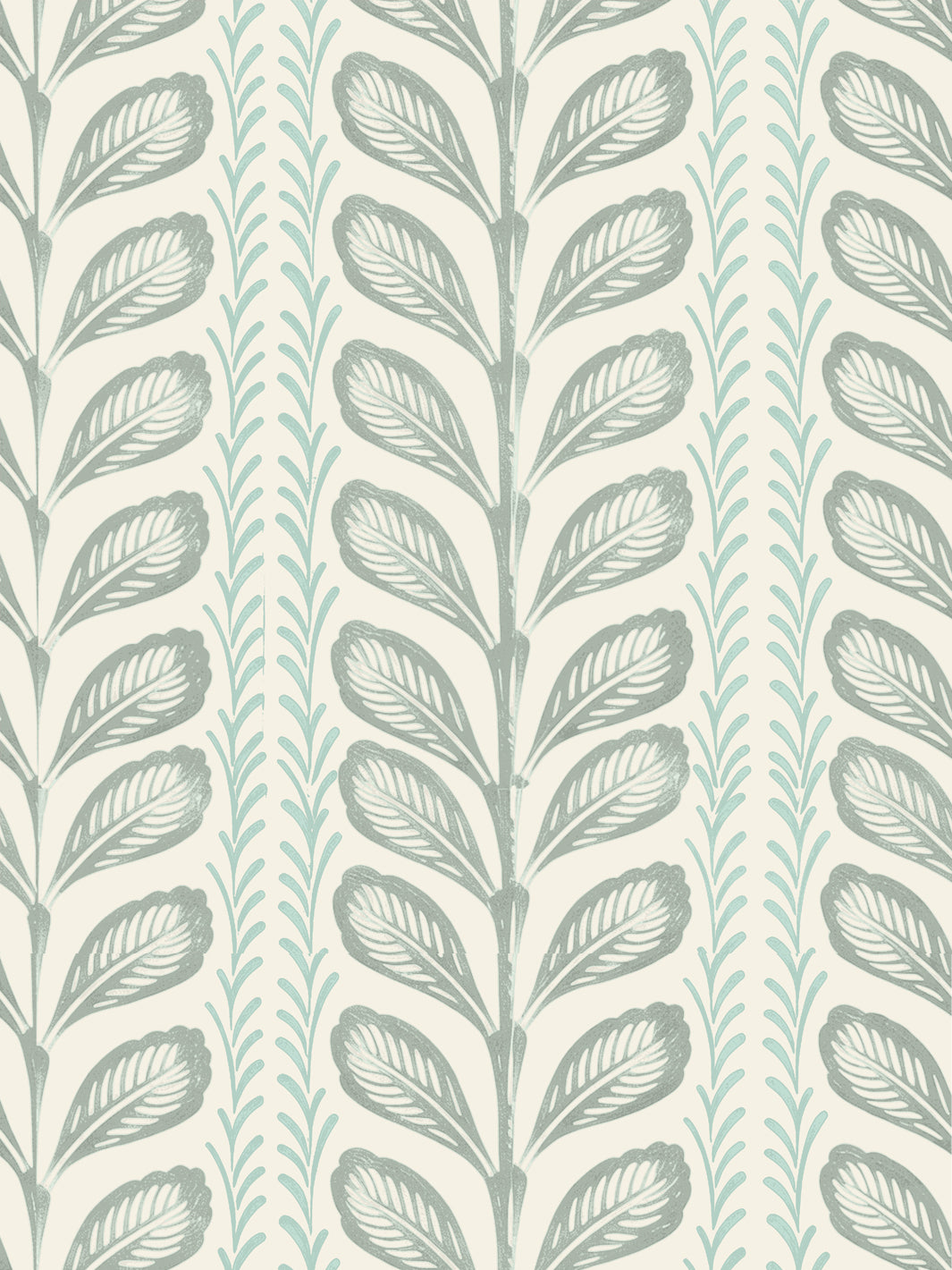 'Painted Vine' Wallpaper by Wallshoppe - Sage Parchment - Design