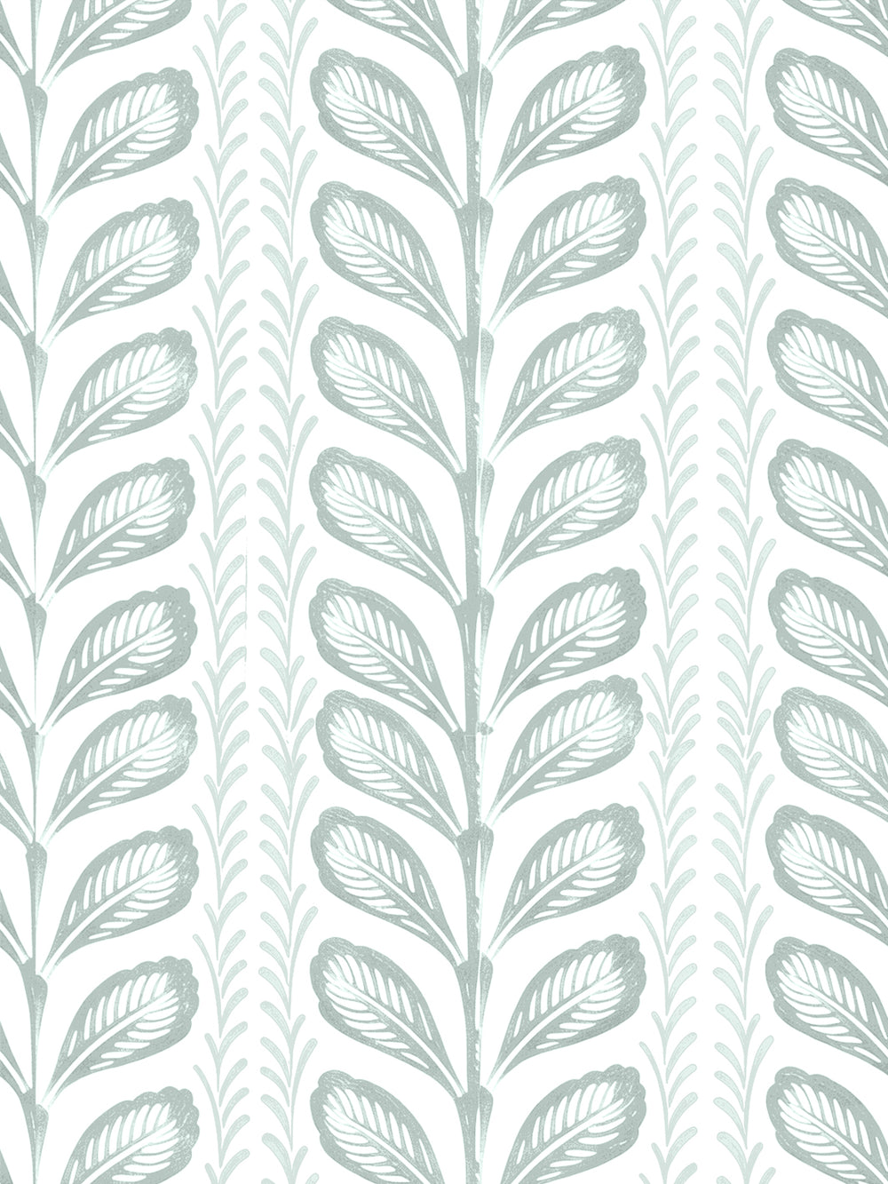 'Painted Vine' Wallpaper by Wallshoppe - Sage - Design