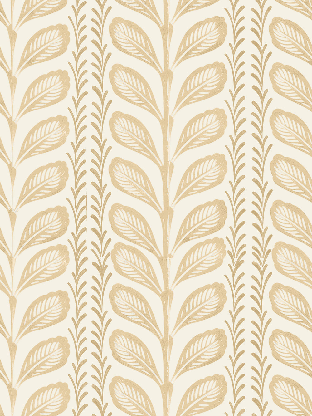 'Painted Vine' Wallpaper by Wallshoppe - Yellow Flax - Design