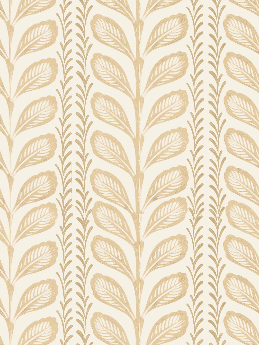 'Painted Vine' Wallpaper by Wallshoppe - Yellow Flax - Design