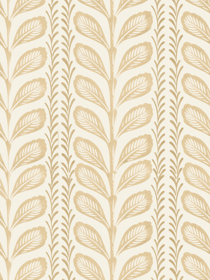 'Painted Vine' Wallpaper by Wallshoppe - Yellow Flax - Design