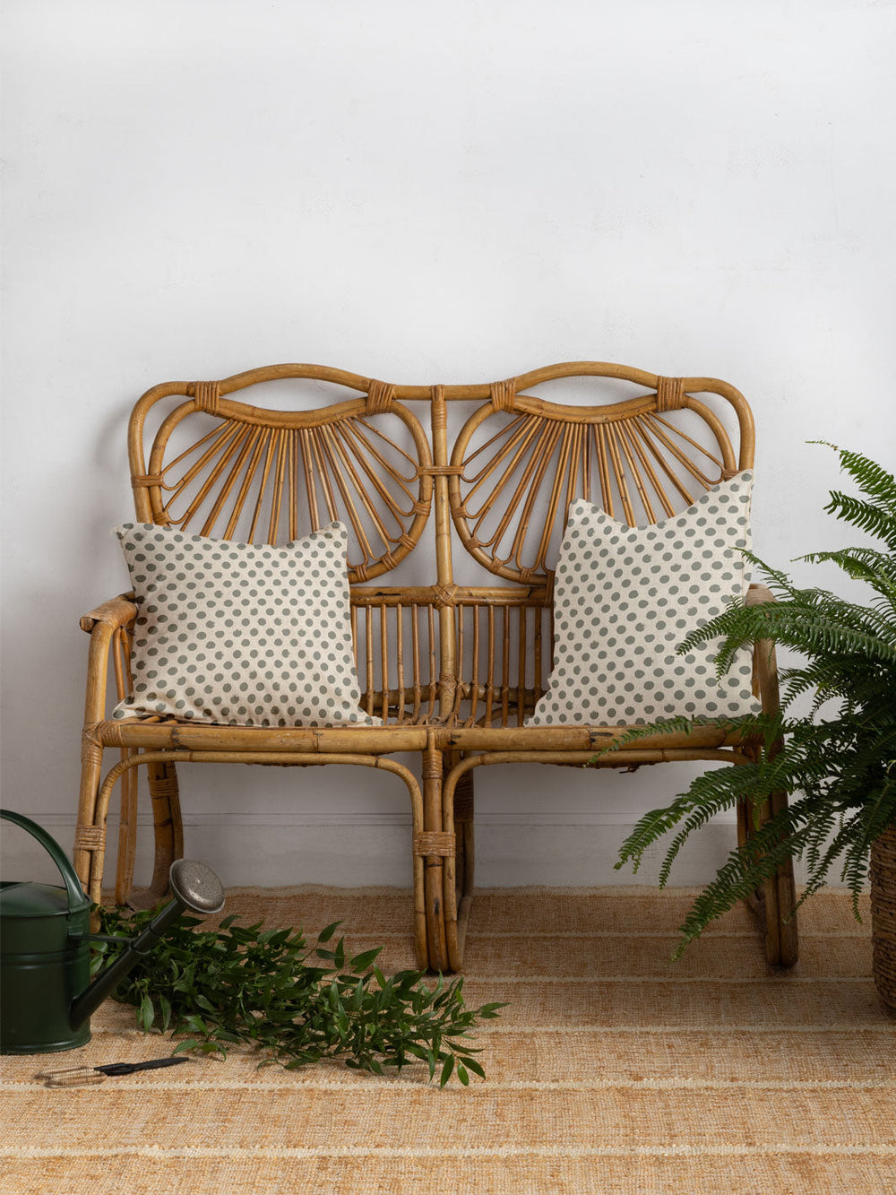 painted dots linen fabric by sugar paper harbor