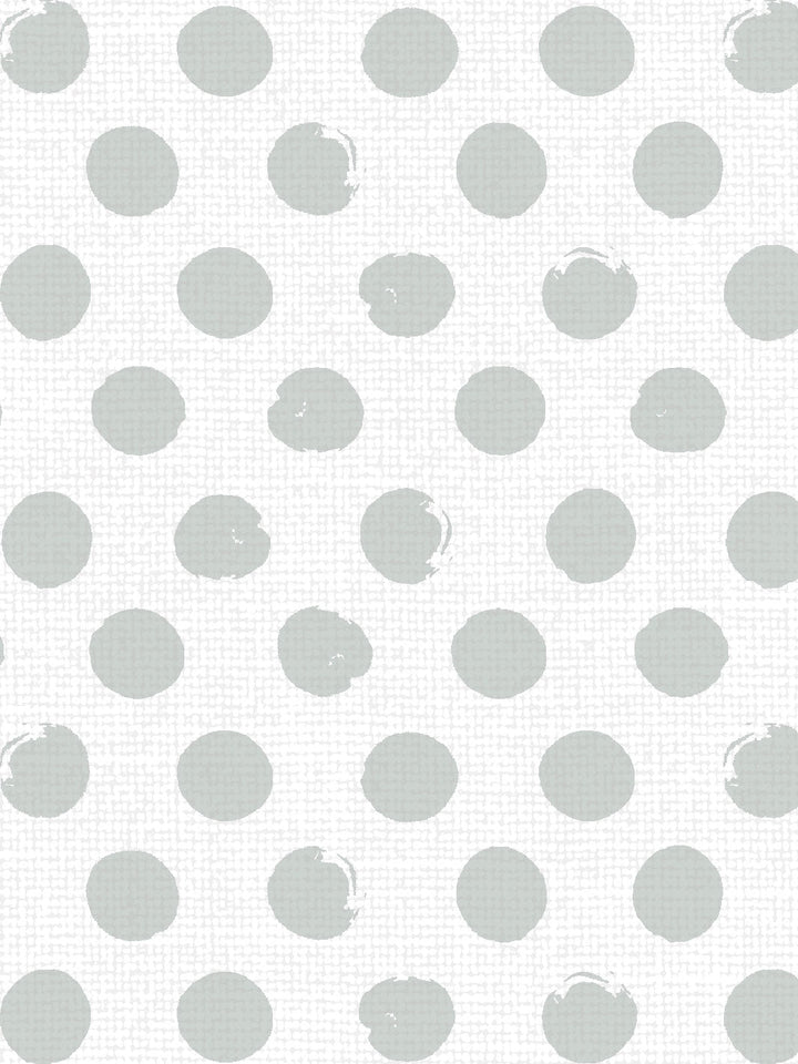 painted dots linen fabric by sugar paper silver sage