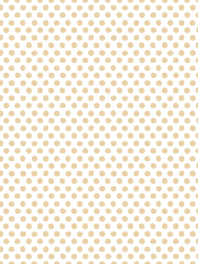 'Painted Dots (White Ground)' Wallpaper by Sugar Paper - Hay