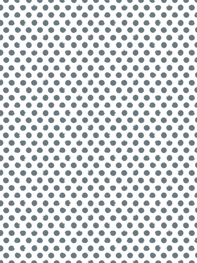 'Painted Dots (White Ground)' Wallpaper by Sugar Paper - Ocean