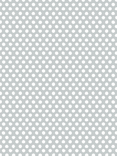 'Painted Dots' Wallpaper by Sugar Paper - Silver Sage