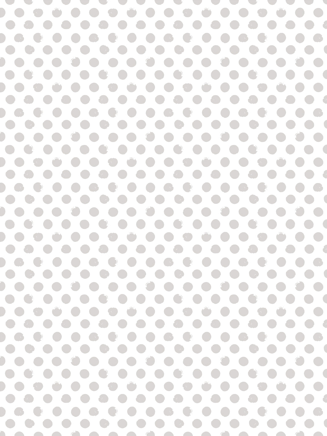 'Painted Dots (White Ground)' Wallpaper by Sugar Paper - Stone