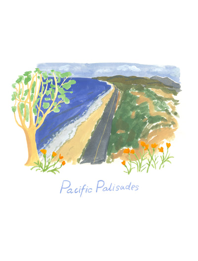 Palisades Glow Art Print