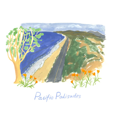 Palisades Glow Art Print