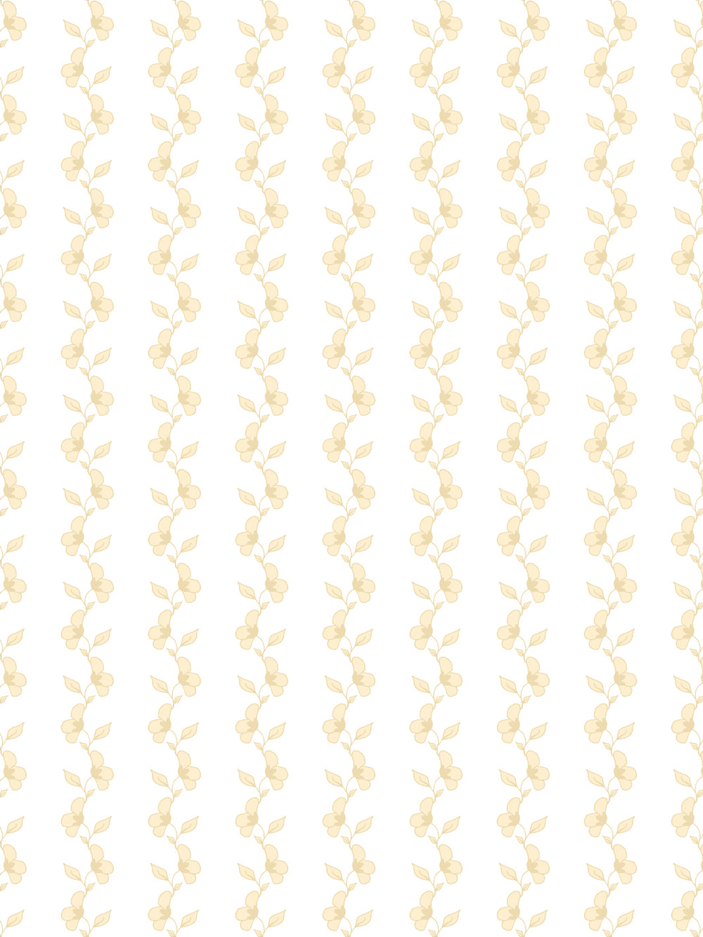 'Paper White Vine' Wallpaper by Wallshoppe - Butter - Design