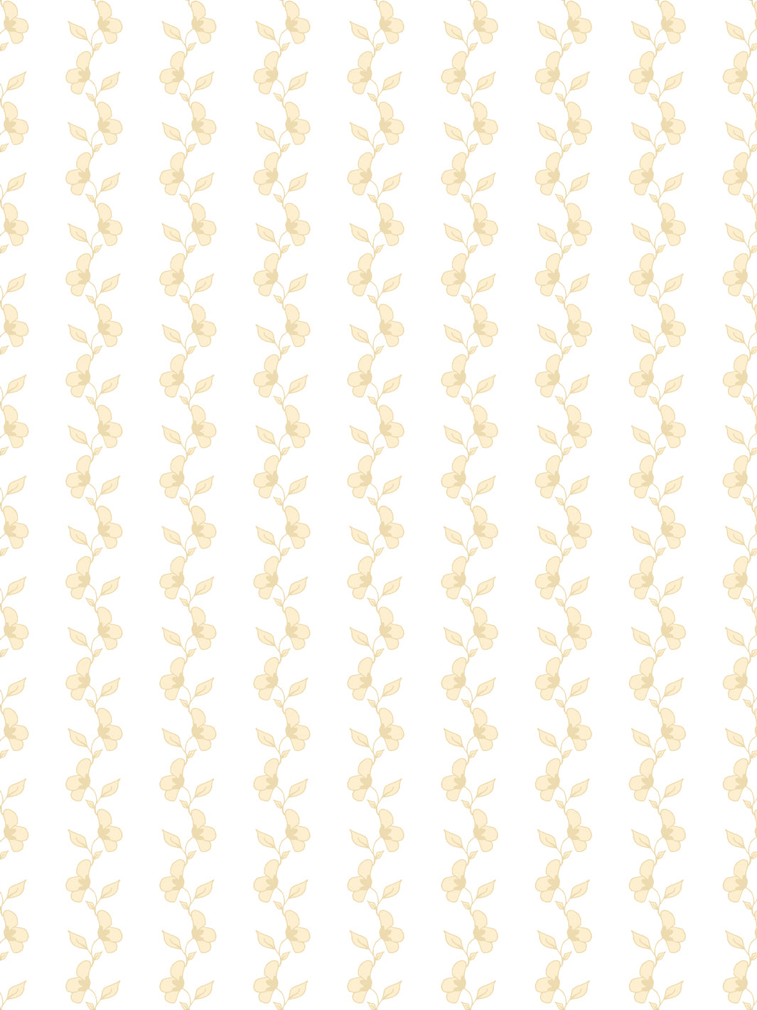 'Paper White Vine' Wallpaper by Wallshoppe - Butter - Design