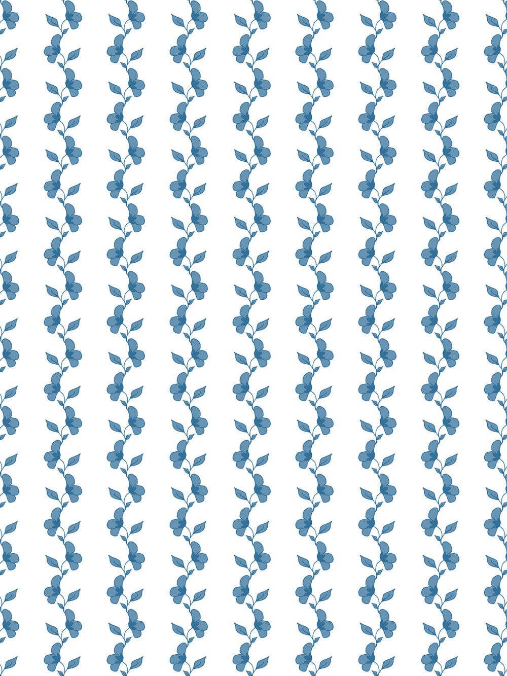 'Paper White Vine' Wallpaper by Wallshoppe - Chambray - Design