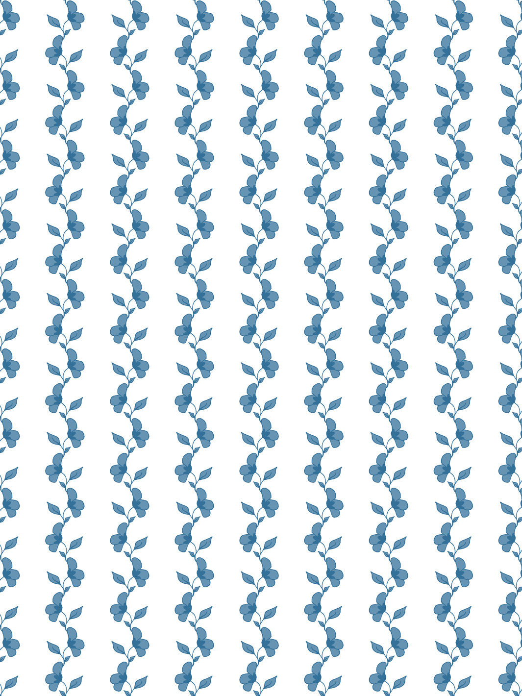 'Paper White Vine' Wallpaper by Wallshoppe - Chambray - Design