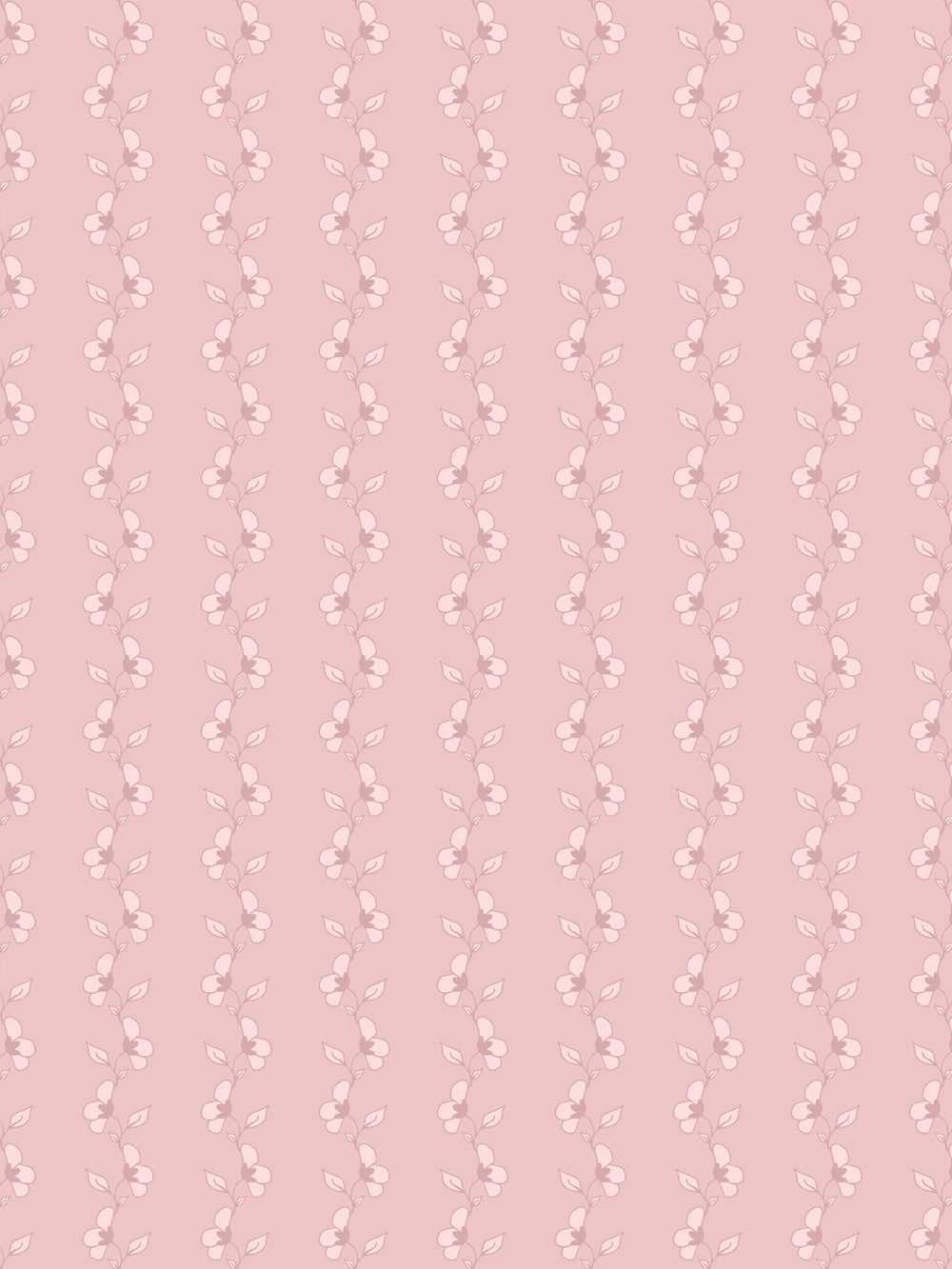 'Paper White' Wallpaper by Wallshoppe - Antique Pink - Design