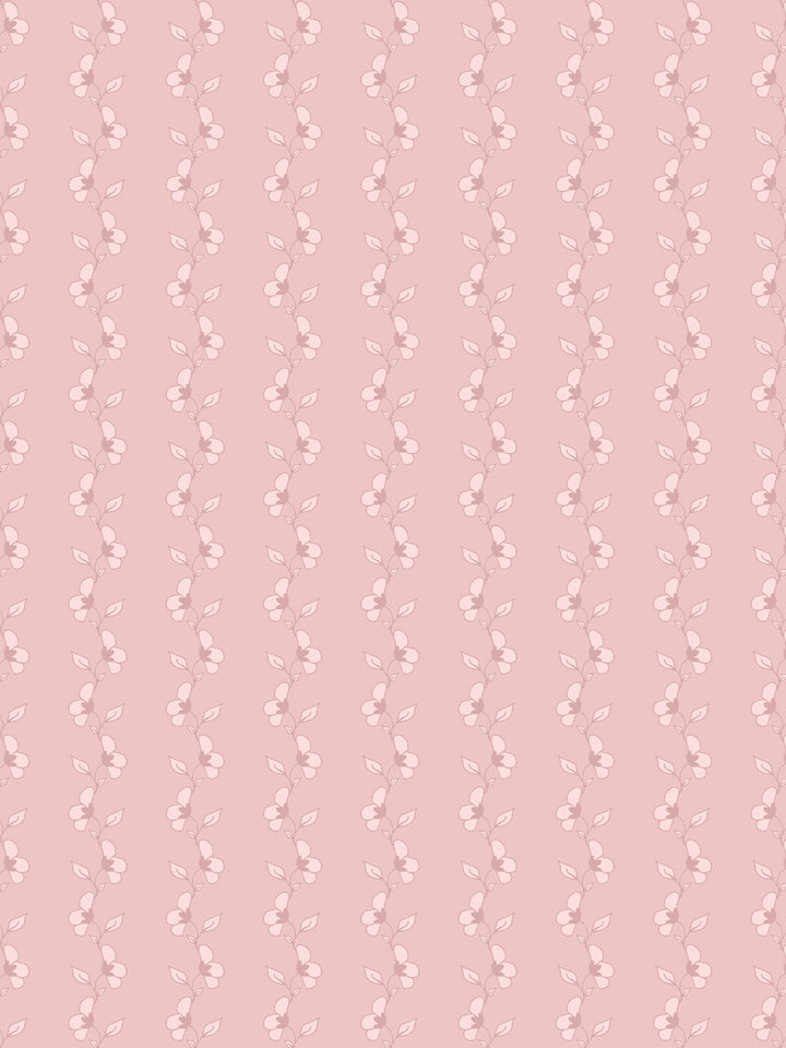 'Paper White' Wallpaper by Wallshoppe - Antique Pink - Design
