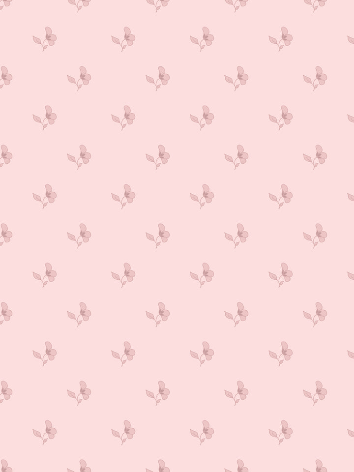 'Paper White' Wallpaper by Wallshoppe - Antique Pink