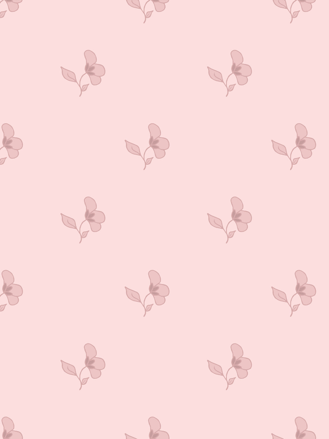 'Paper White' Wallpaper by Wallshoppe - Antique Pink
