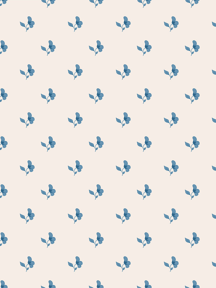 'Paper White' Wallpaper by Wallshoppe - Chambray Cream