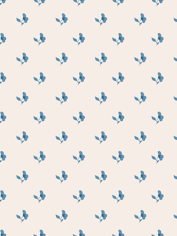 'Paper White' Wallpaper by Wallshoppe - Chambray Cream