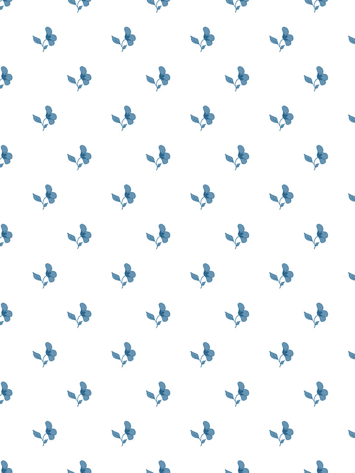 'Paper White' Wallpaper by Wallshoppe - Chambray