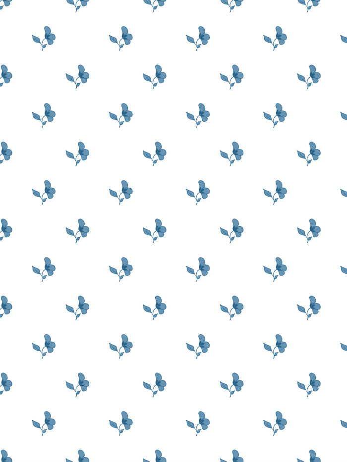 'Paper White' Wallpaper by Wallshoppe - Chambray