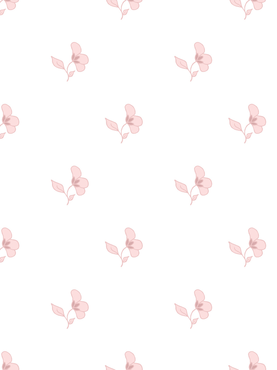 'Paper White' Wallpaper by Wallshoppe - Dusty Pink
