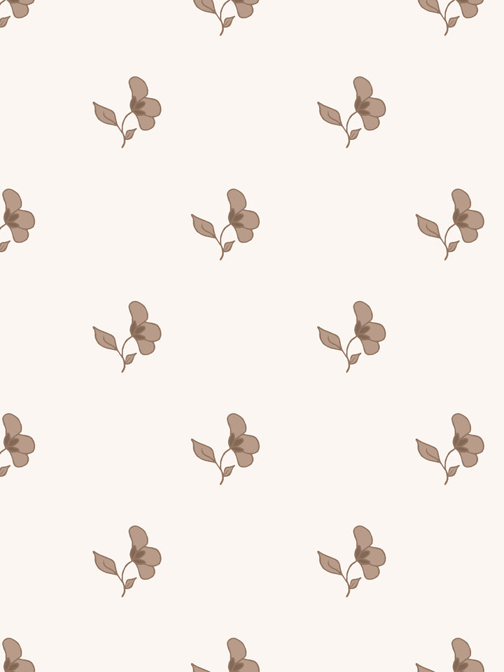 'Paper White' Wallpaper by Wallshoppe - Latte Cream