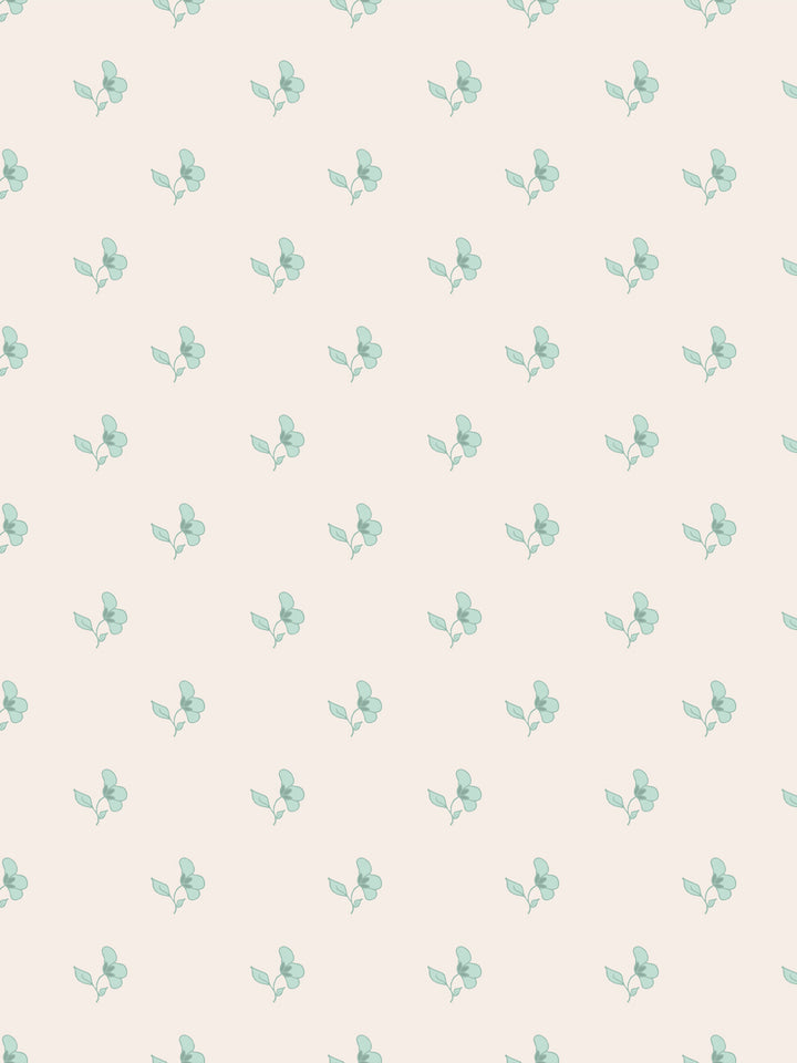 'Paper White' Wallpaper by Wallshoppe - Seafoam Cream