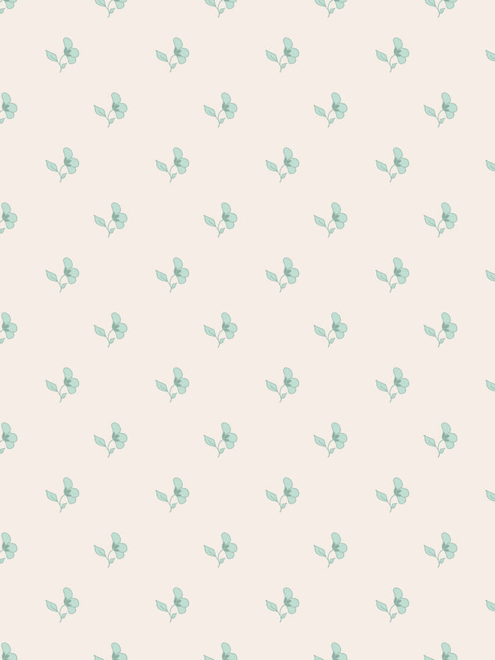 'Paper White' Wallpaper by Wallshoppe - Seafoam Cream