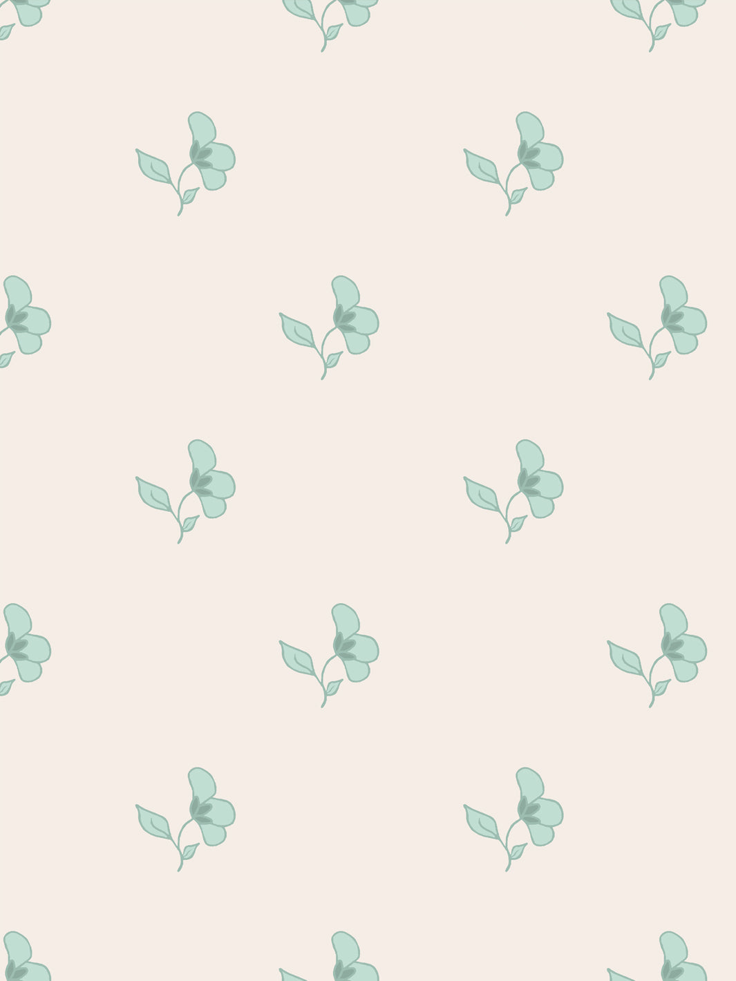 'Paper White' Wallpaper by Wallshoppe - Seafoam Cream