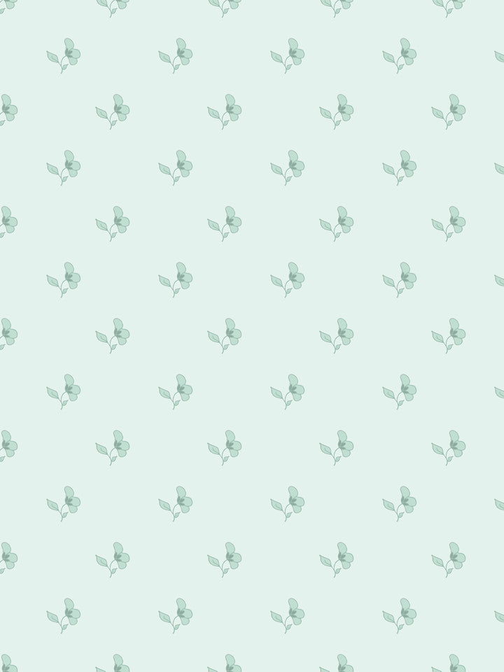 'Paper White' Wallpaper by Wallshoppe - Seafoam