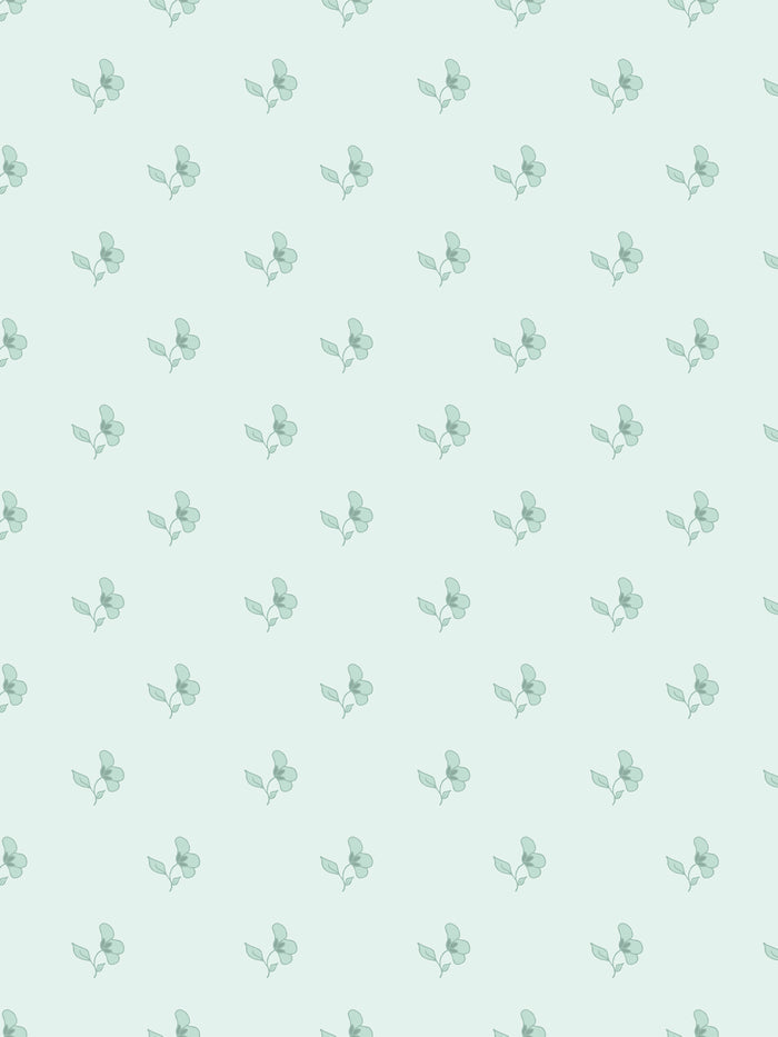 'Paper White' Wallpaper by Wallshoppe - Seafoam