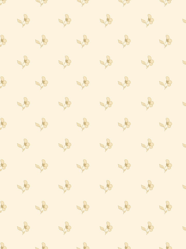 'Paper White' Wallpaper by Wallshoppe - Warm Butter