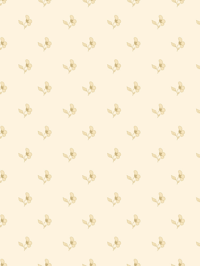 'Paper White' Wallpaper by Wallshoppe - Warm Butter