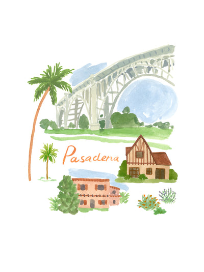 Pasadena in Bloom Art Print