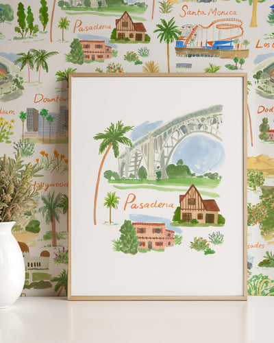 Pasadena in Bloom Art Print
