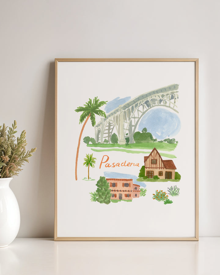 Pasadena in Bloom Art Print