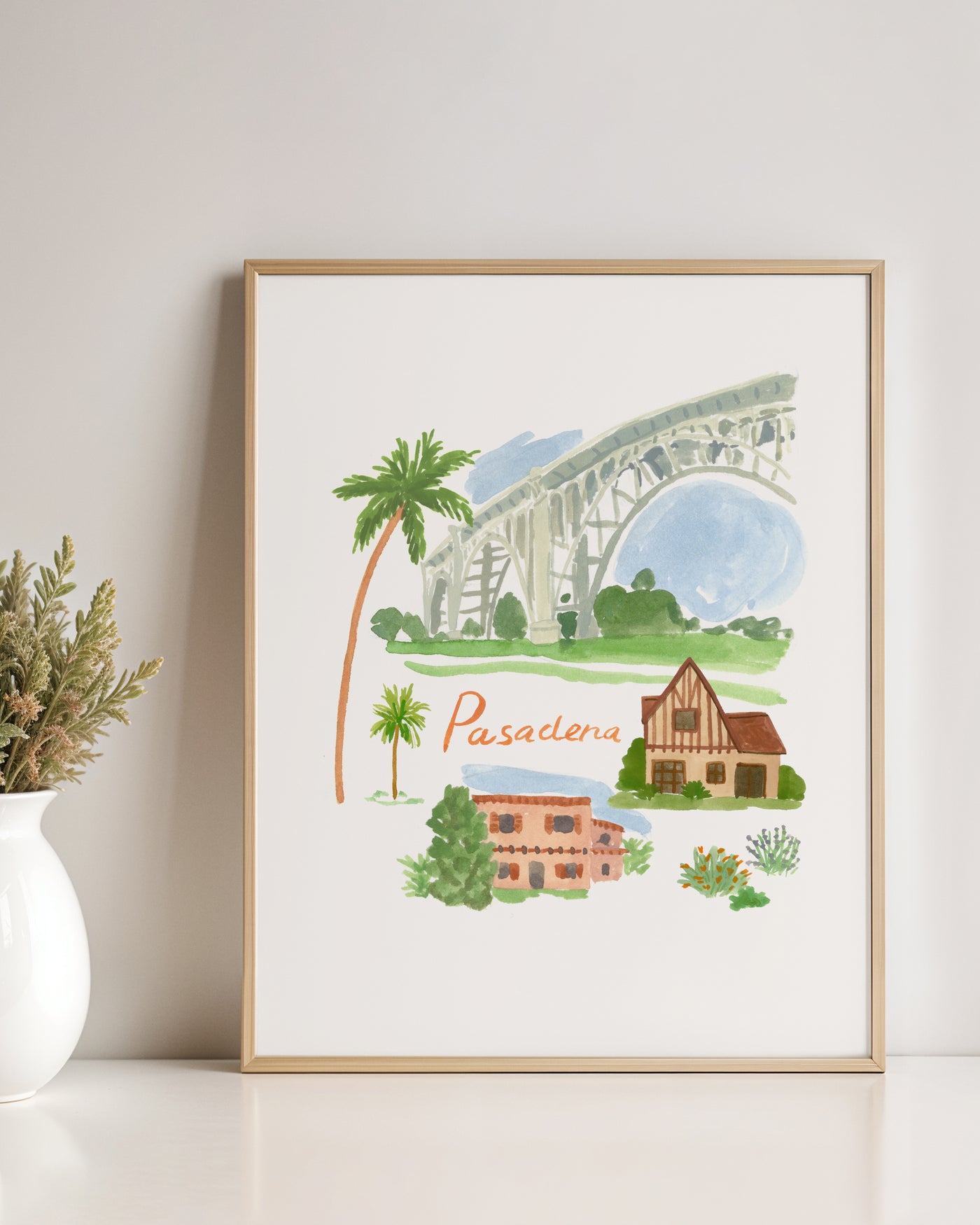 Pasadena in Bloom Art Print