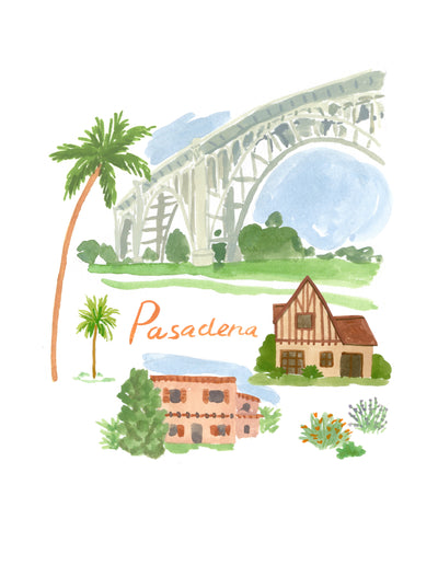 Pasadena in Bloom Art Print