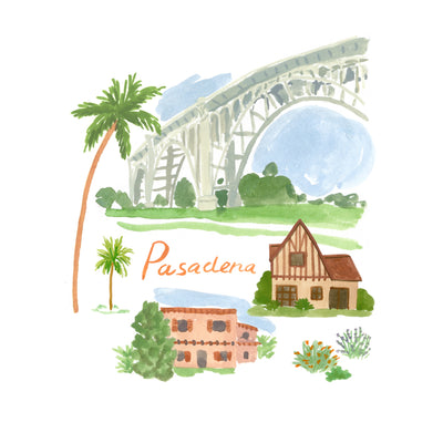 Pasadena in Bloom Art Print