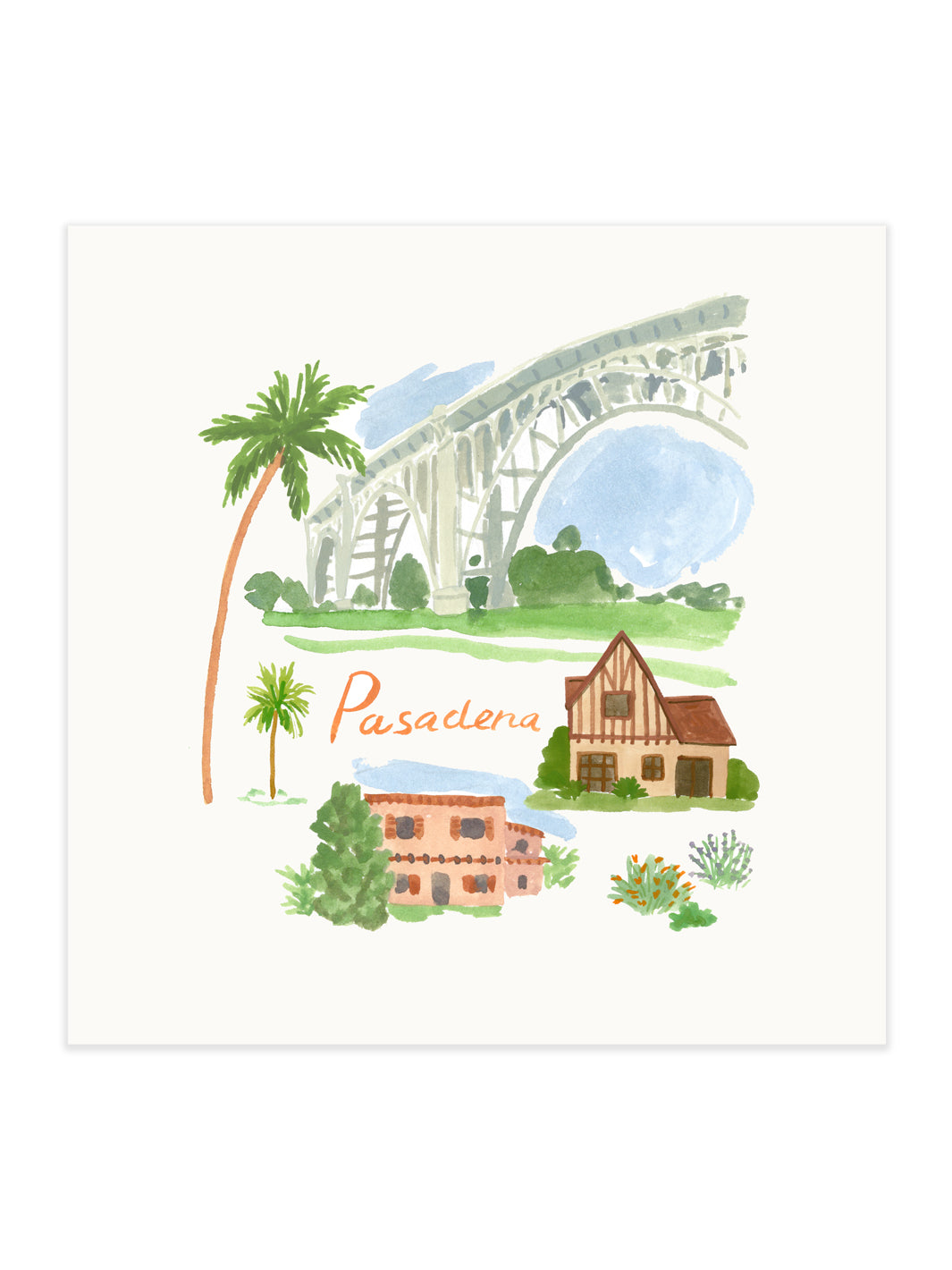 Pasadena in Bloom Art Print