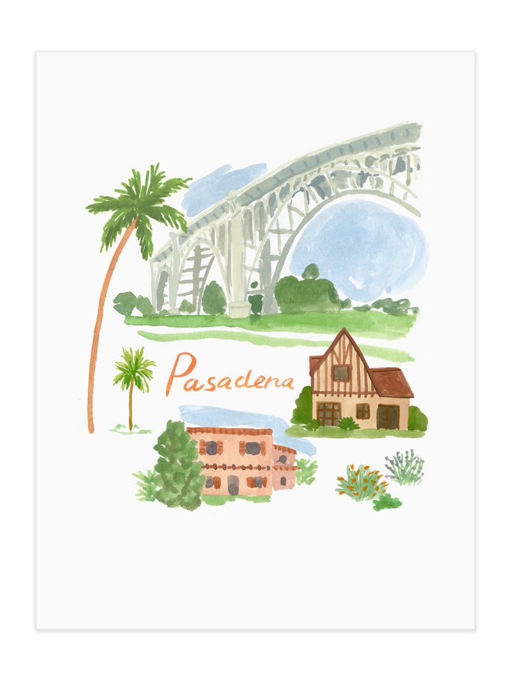 Pasadena in Bloom Art Print